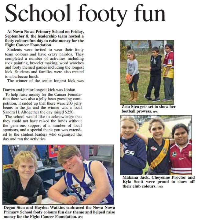 Bairnsdale Advertiser, 25 September