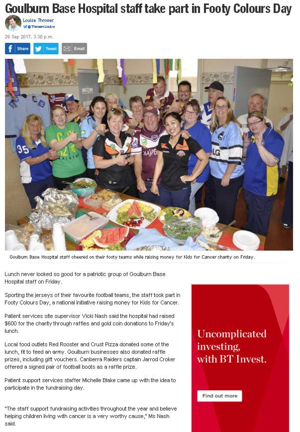 Goulburn Post, 29 September