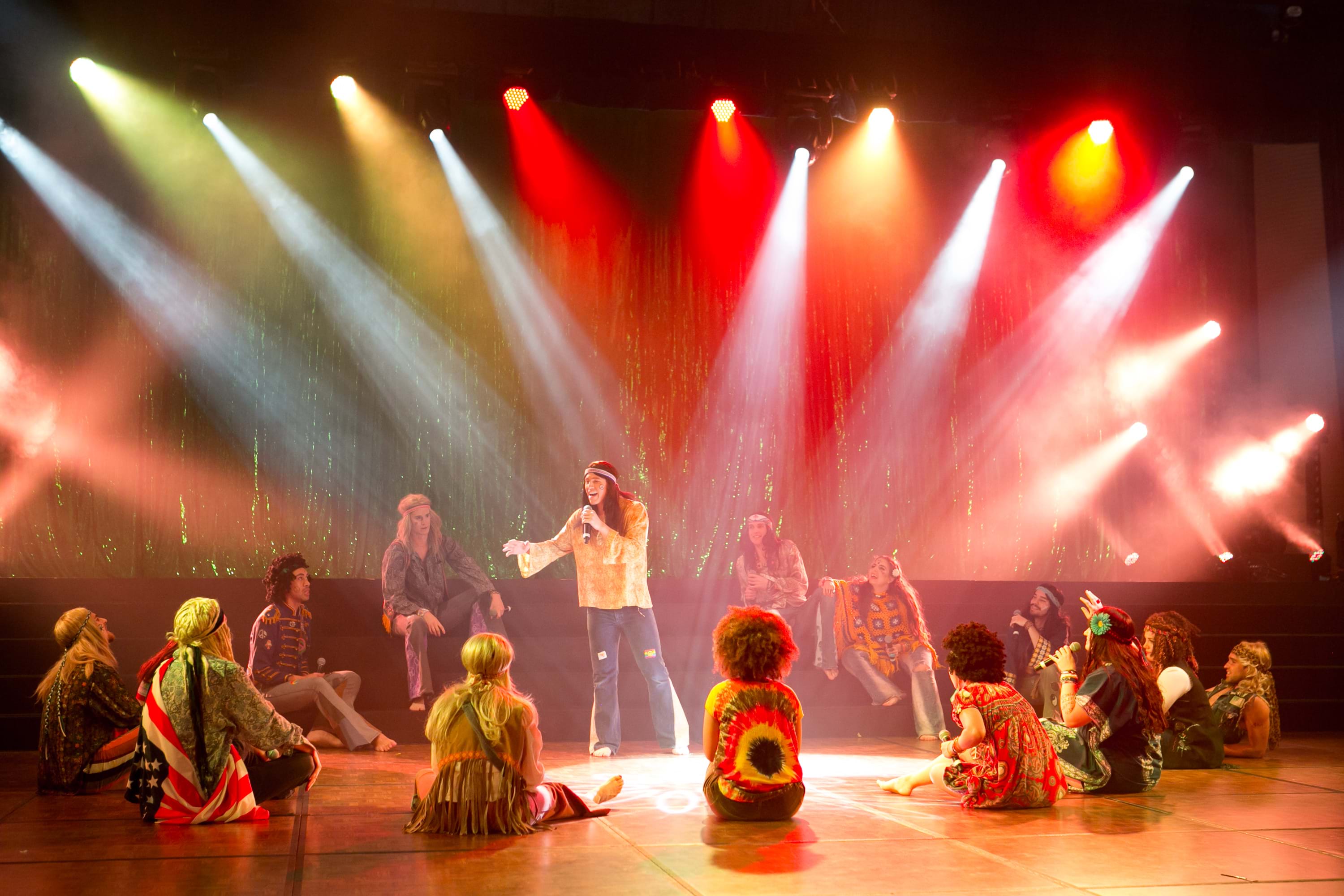 Hair the Musical performing at Fight Cancer Foundation's Red Ball Melbourne 2014.